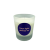 Glass candle with