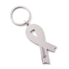Purple glitter ribbon keyring