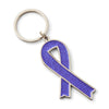 Purple glitter ribbon keyring