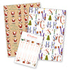 Happy Christmas wrapping paper & sticker tags