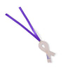 Purple ribbon decoration
