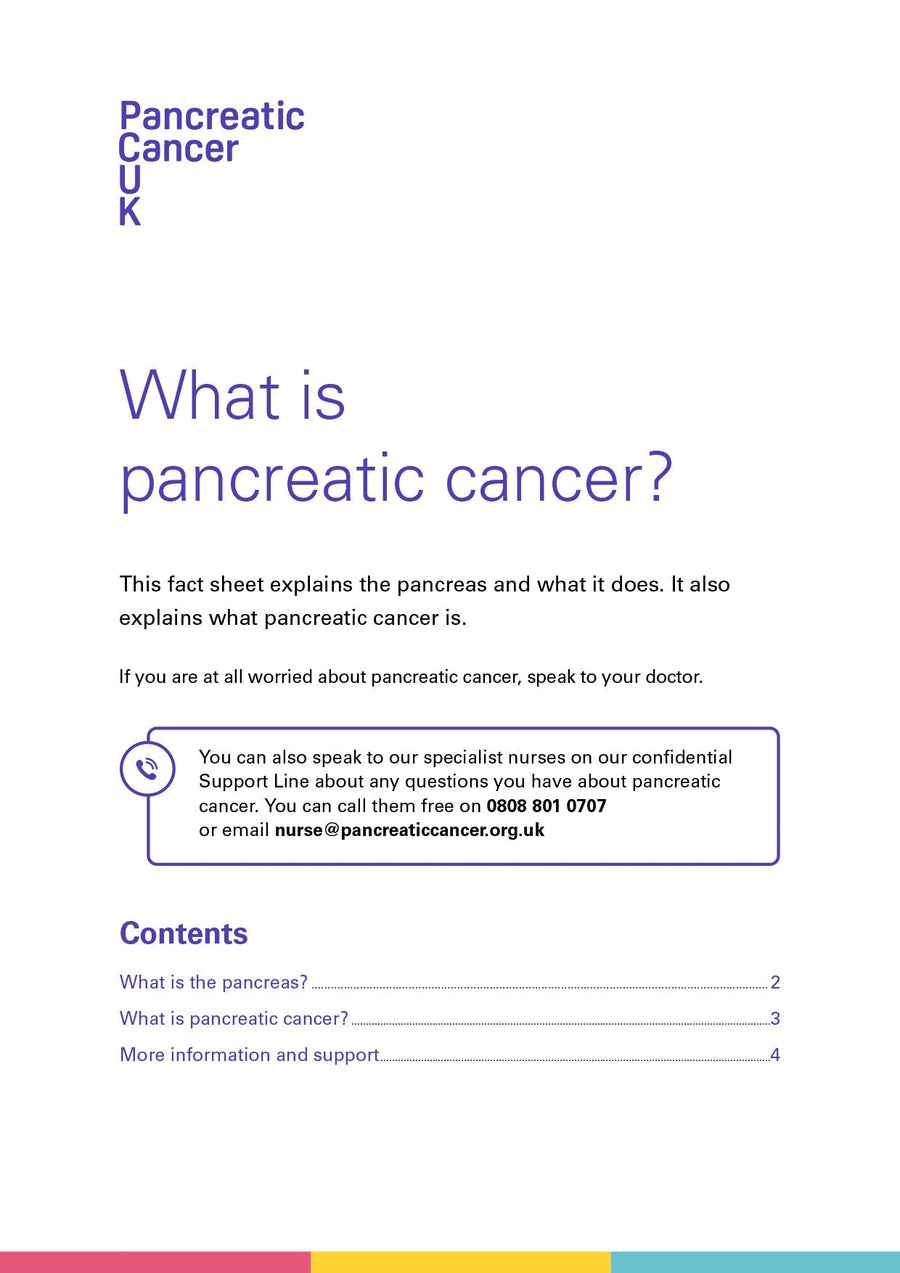For people affected by pancreatic cancer – Pancreatic Cancer UK