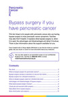 Bypass surgery if you have pancreatic cancer