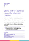 Stents to treat jaundice caused by a blocked bile duct