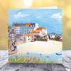 By the harbour - greeting card