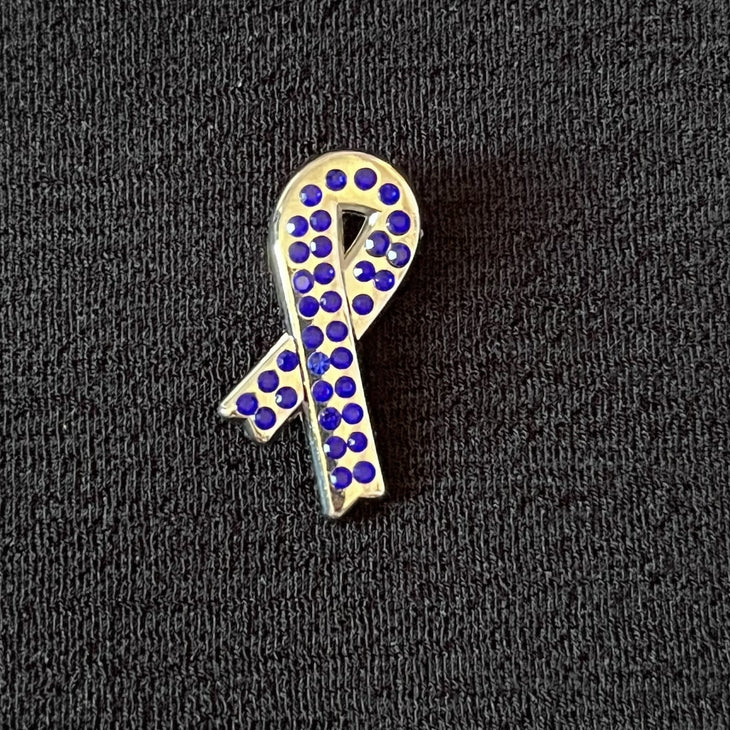 Sparkly ribbon badge