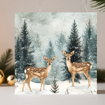 Does In the Snow Christmas cards (10 pack)