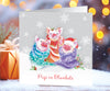 We three pigs Christmas cards (10 pack)