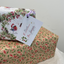 Presents wrapped with a handwritten name sticker