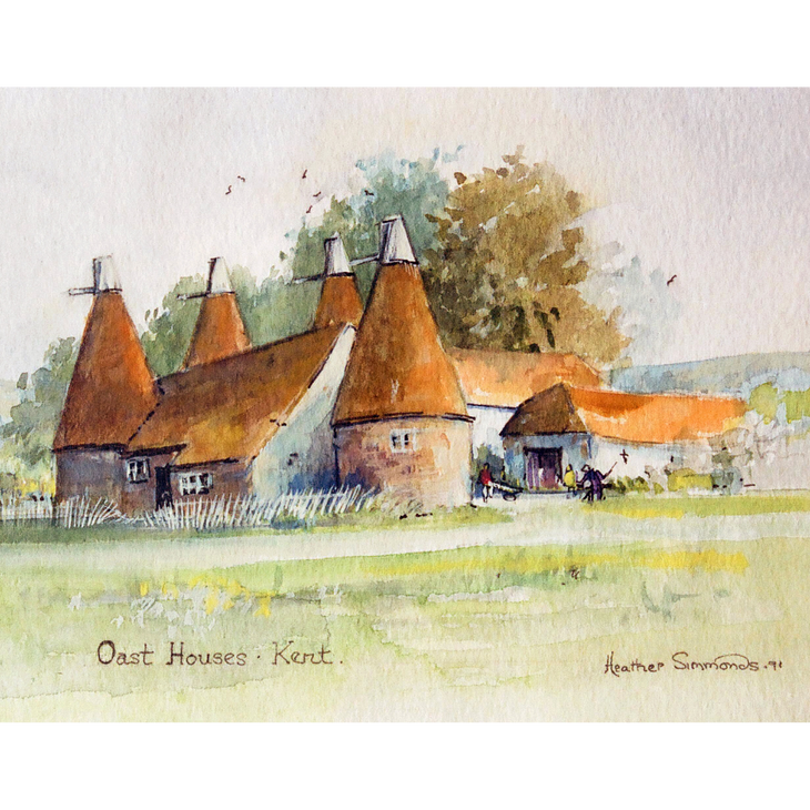 Pack of 3 Heather Simmonds Art Cards – English Country Scenes