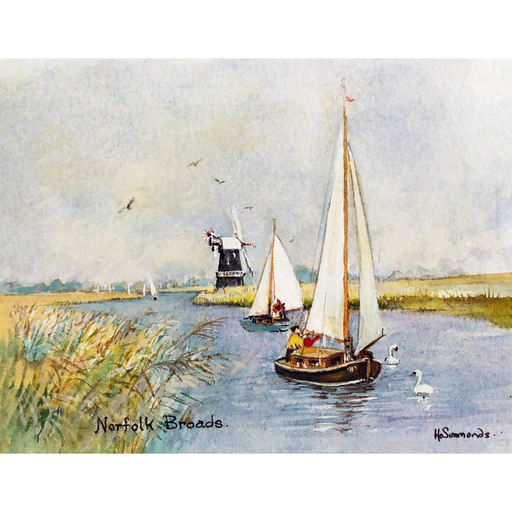 Pack of 3 Heather Simmonds Art Cards – English Country Scenes
