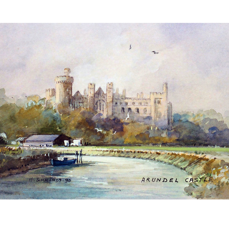 Pack of 3 Heather Simmonds Art Cards – Sussex Scenes