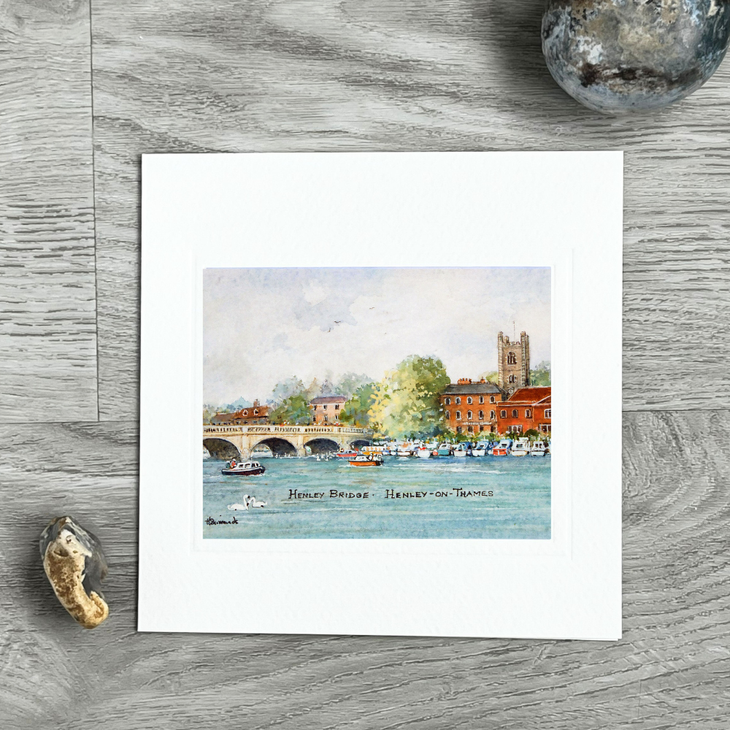 Pack of 3 Heather Simmonds Art Cards – Thames Scenes