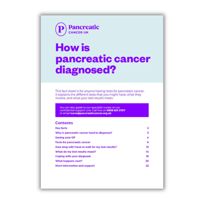 How is pancreatic cancer diagnosed?