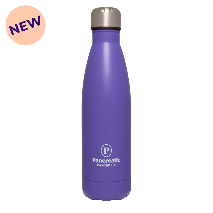 Pancreatic Cancer UK water bottle