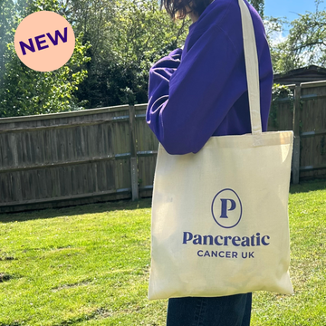 Pancreatic Cancer UK logo Natural Tote Bag