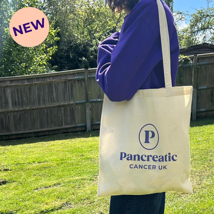Pancreatic Cancer UK logo Natural Tote Bag