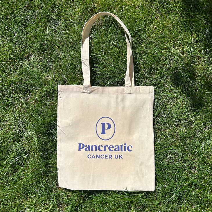 Pancreatic Cancer UK logo Natural Tote Bag