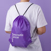 Pancreatic Cancer UK drawstring bag