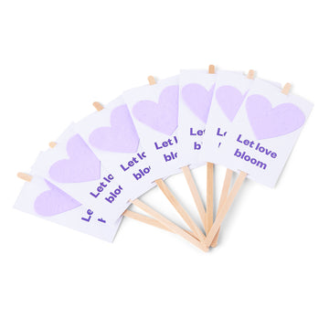 Seeded paper hearts (pack of 10)