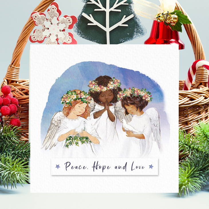 Peace, Hope and Love Christmas cards (10 pack)
