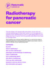 Radiotherapy for pancreatic cancer