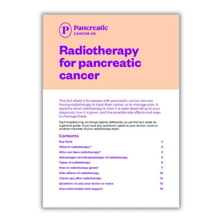 Radiotherapy for pancreatic cancer