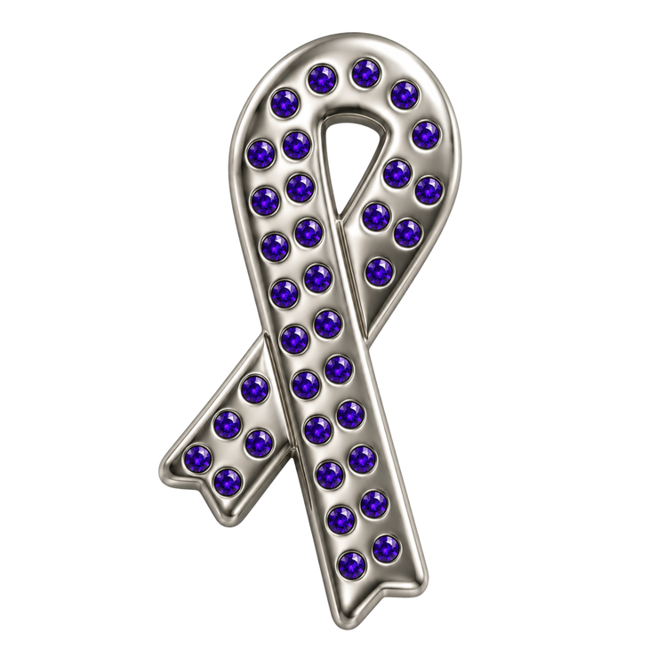 Sparkly ribbon badge