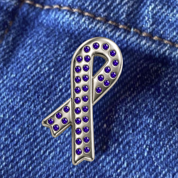 Sparkly ribbon badge