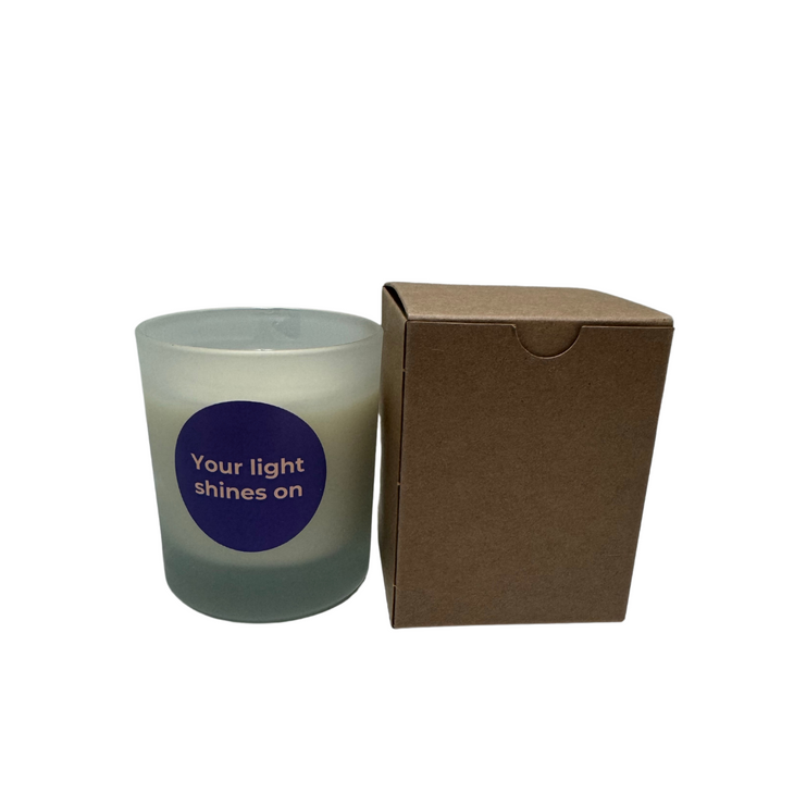 'Your light shines on' candle - Wild Damson