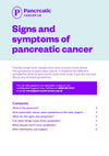 Signs and symptoms of pancreatic cancer