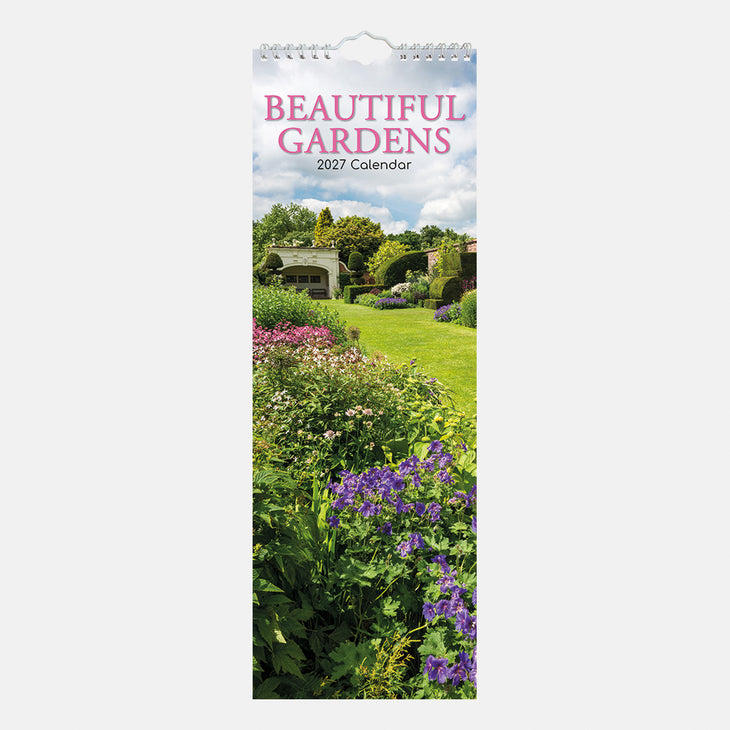 2027 Slimline calendar - Beautiful Gardens