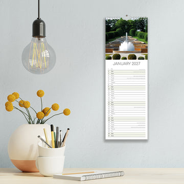 2027 Slimline calendar - Beautiful Gardens
