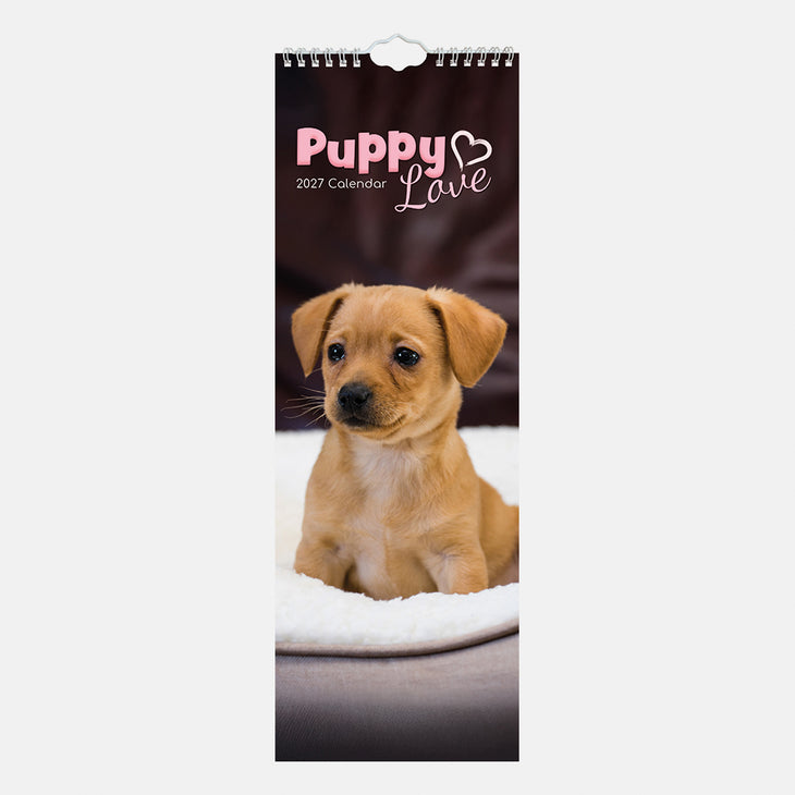 2027 Slimline calendar - Puppy Love
