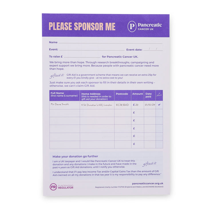 Sponsorship forms