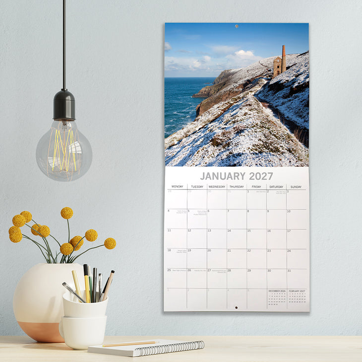 British Coastlines 2027 square wall calendar