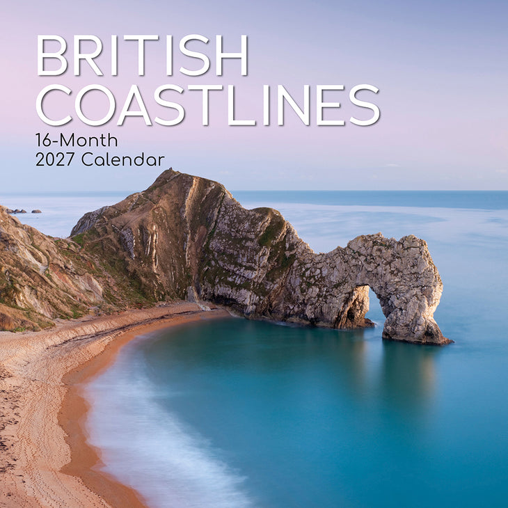 British Coastlines 2027 square wall calendar