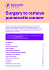 Surgery to remove pancreatic cancer