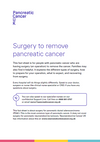 Surgery to remove pancreatic cancer