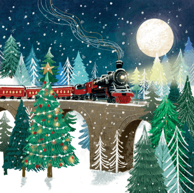 Steam train Christmas cards (10 pack)