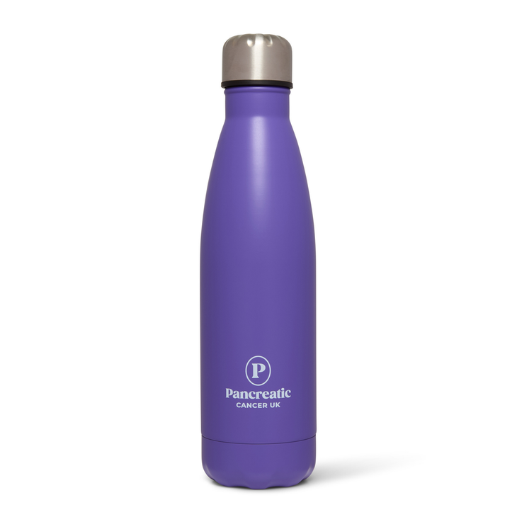 Pancreatic Cancer UK water bottle