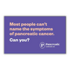 Symptoms of pancreatic cancer z-card