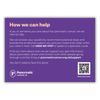 How we can help postcard