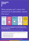 The symptoms of pancreatic cancer poster A3