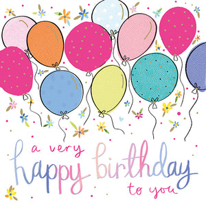 Balloons - birthday card