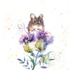 Harvest mouse - greeting card