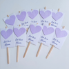 Wedding favour - seeded paper hearts (pack of 10)